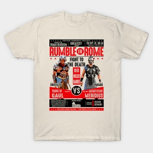 Rumble In Rome Gladiator Poster T-Shirt